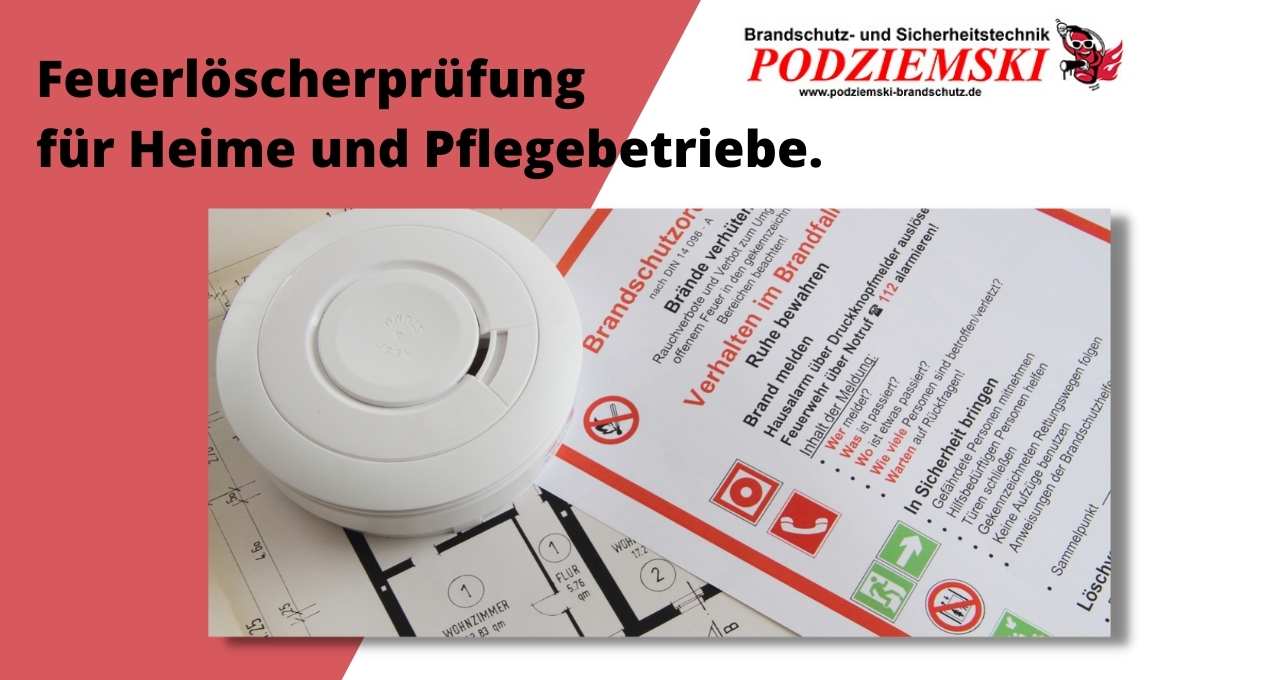Feuerlöscherprüfungen für Pflegebetriebe Lübeck